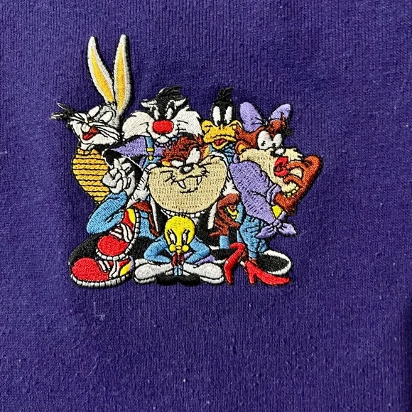 Vintage 90s off-brand Looney Tunes sweater 2X - Picture 4 of 5